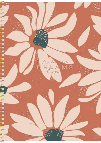Koledžbloks B5 80lp # ciets vāks ar foliju, ''Dreams'' 06098