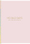 Koledžbloks B5 80lp # ciets vāks ar foliju, ''No bad days' 06082