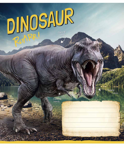 Burtnīca 12lp 170*203mm 60g/m2 = ''Dinosaur Roarr" 3310