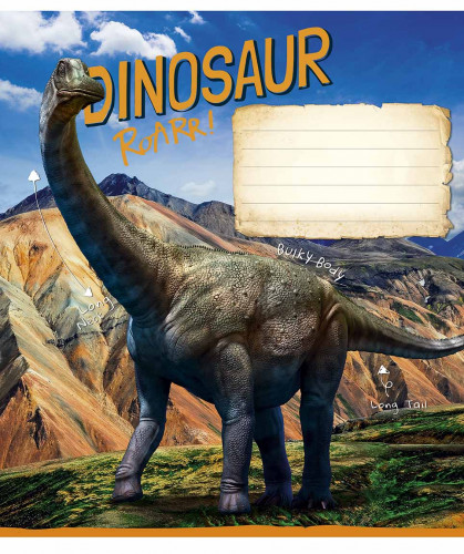 Burtnīca 12lp 170*203mm 60g/m2 = ''Dinosaur Roarr" 3310