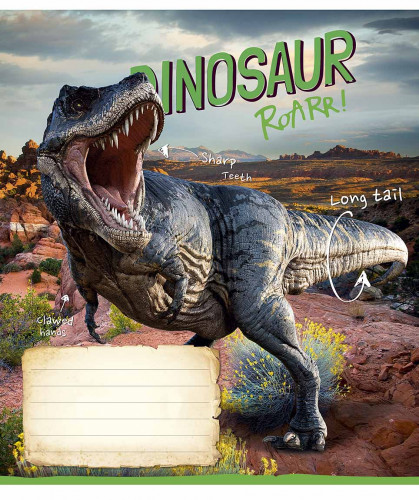 Burtnīca 12lp 170*203mm 60g/m2 = ''Dinosaur Roarr" 3310