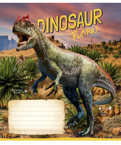 Burtnīca 12lp 170*203mm 60g/m2 = ''Dinosaur Roarr" 3310