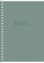 Piezīmju bloks ar sānu spirāli A6 80lp # ''Polo/Details'' 06076