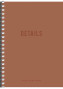 Piezīmju bloks ar sānu spirāli A6 80lp # ''Polo/Details'' 06076
