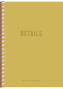 Piezīmju bloks ar sānu spirāli A6 80lp # ''Polo/Details'' 06076