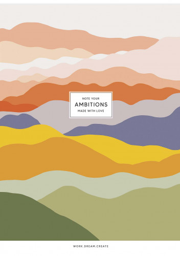Klade mīksts vāks A4 40lp = UV laka "Ambitions'' 05228