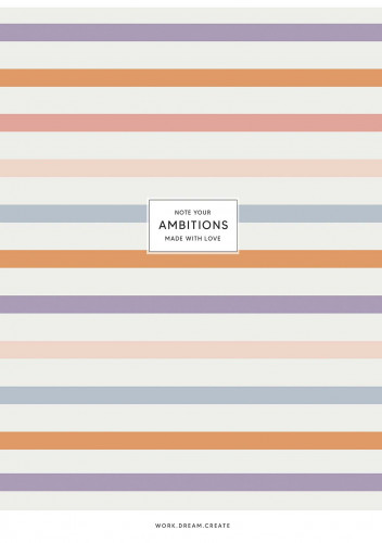 Klade mīksts vāks A4 40lp = UV laka "Ambitions'' 05228