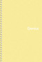 Piezīmju bloknots ar spirāli A5 80lp # plastikāta vāks, ''Genius Pastel'' 06804