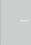 Piezīmju bloknots ar spirāli A5 80lp # plastikāta vāks, ''Genius Pastel'' 06804