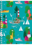 Piezīmju bloks ar sānu spirāli A6 80lp # 'Bon voyage'' 6110