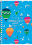 Piezīmju bloks ar sānu spirāli A6 80lp # 'Bon voyage'' 6110