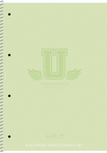 Koledžbloks A4 80lp # mīksts vāks ''University'' 06524