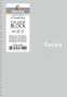 Koledžbloks B5 80lp krāsas mala # plastikāta vāks ''Genius Pastel'' 06808