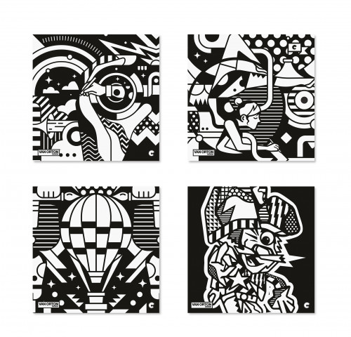 Izkrāsojamās 4 bildes CARIOCA Velvet Artwork, Van Orton "Street"