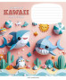 Burtnīca 12lp 170*203mm 60g/m2 # UV laka ''Art&Craft Kawaii have fun!'' 3398