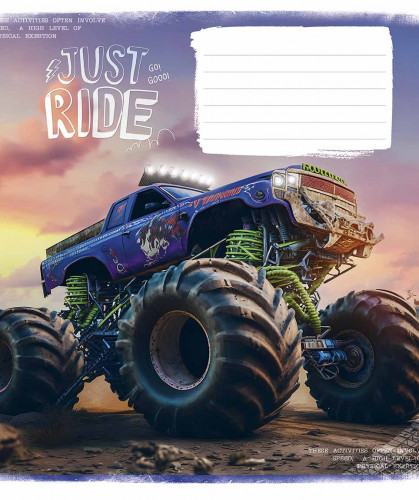 Burtnīca 12lp 170*203mm 60g/m2 = ''Just ride" 3287