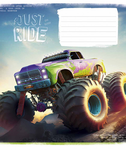Burtnīca 12lp 170*203mm 60g/m2 = ''Just ride" 3287