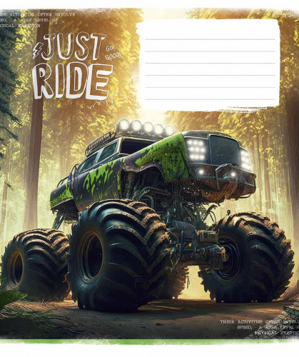 Burtnīca 12lp 170*203mm 60g/m2 = ''Just ride" 3287