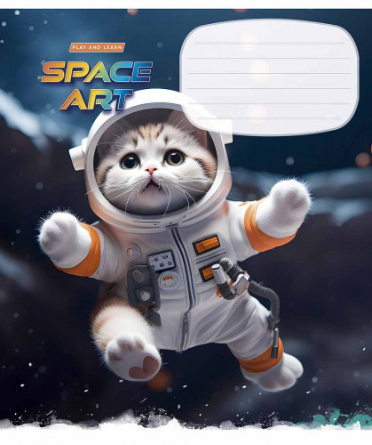Burtnīca 12lp 170*203mm "Star" 55g/m2 = ''Space art"' 3406