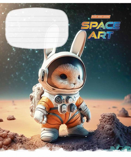 Burtnīca 12lp 170*203mm "Star" 55g/m2 = ''Space art"' 3406