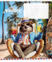 Burtnīca 18lp 170*203mm 60g/m2 # "Enjoy vacation hot summer'' 3318