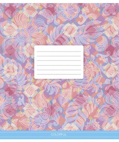 Burtnīca 18lp 170*203mm 60g/m2 = "Colorful" 3386