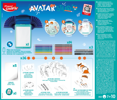 MAPED Creativ Avatar Studio zīmēšanas stacija 7>10