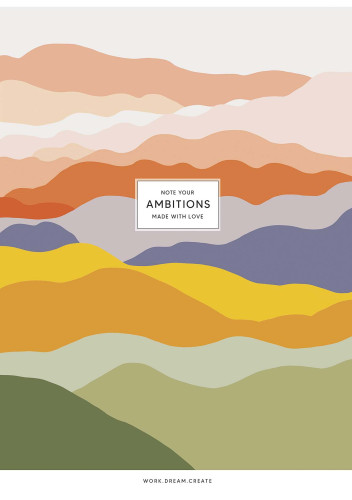 Klade mīksts vāks A4 40lp # UV laka "Ambitions'' 05228