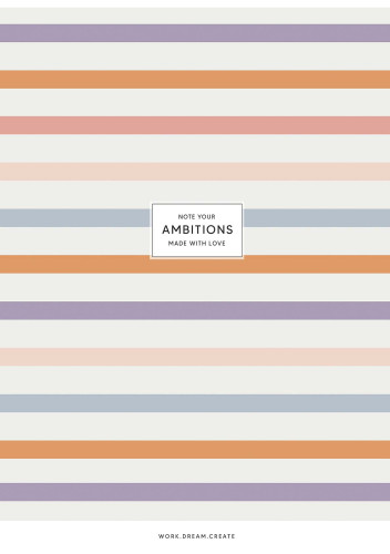 Klade mīksts vāks A4 40lp # UV laka "Ambitions'' 05228