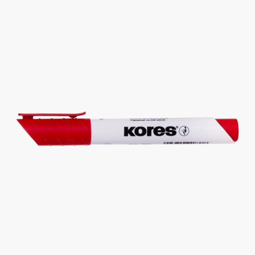 Baltas tāfeles marķieris KORES K-Marker WB sarkans
