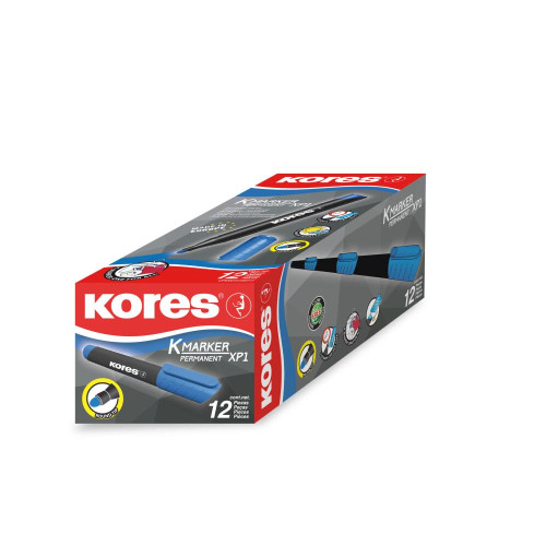 Permanenta marķieris KORES K-Marker PM 3mm zils
