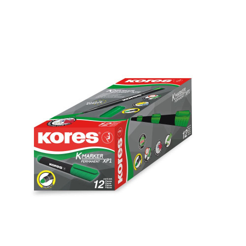 Permanenta marķieris KORES K-Marker PM 3mm zaļš