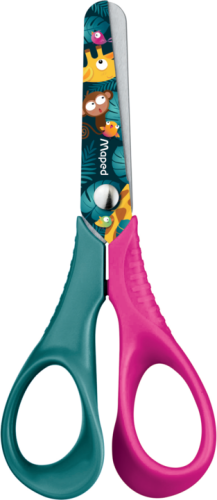 Šķēres MAPED Vivo "Jungle Fever" 12cm, kartona blisterī