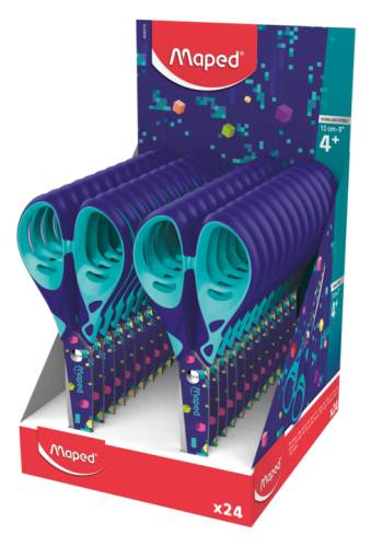 Šķēres MAPED "Pixel Party" Soft 13cm, kartona displējā