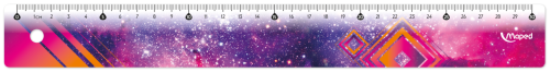 Lineālu komplekts MAPED Tatoo "Cosmic" Maxi 4 priekšmeti