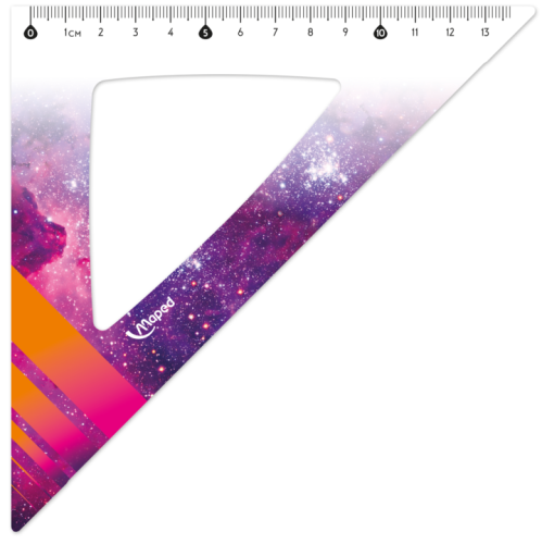 Lineālu komplekts MAPED Tatoo "Cosmic" Maxi 4 priekšmeti