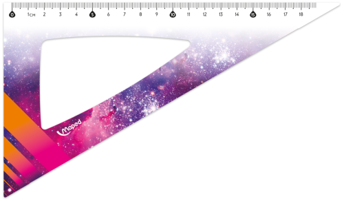 Lineālu komplekts MAPED Tatoo "Cosmic" Maxi 4 priekšmeti