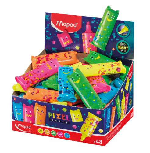 Teksta marķieru MAPED Mini "Pixel Party" displejs 48gab.