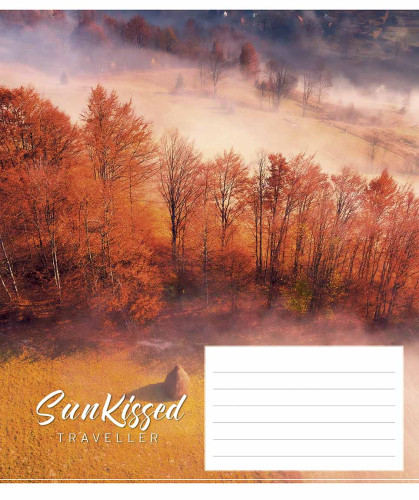 Burtnīca 18lp 170*203mm 60g/m2 # ''Sun kissed'' 3232