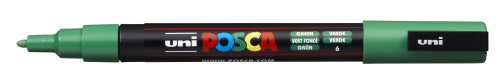 Marķieris ūdens bāzes UNI Posca PC-3M zaļš (6)