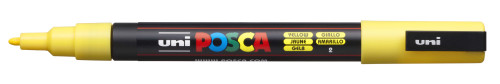 Marķieris ūdens bāzes UNI Posca PC-3M dzeltens (2)