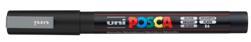 Marķieris ūdens bāzes UNI Posca PC-3M sudraba (26)