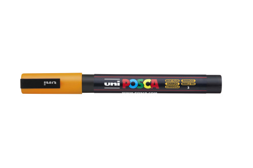 Marķieris ūdens bāzes UNI Posca PC-3M gaiši oranžs (3)