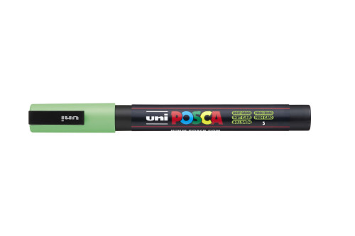 Marķieris ūdens bāzes UNI Posca PC-3M pasteļzaļš (5)