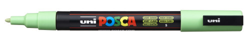 Marķieris ūdens bāzes UNI Posca PC-3M pasteļzaļš (5)