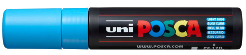Marķieris ūdens bāzes UNI Posca PC-17K gaiši zils (8)