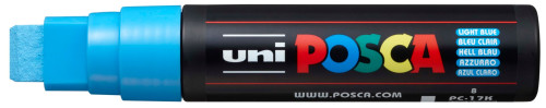 Marķieris ūdens bāzes UNI Posca PC-17K gaiši zils (8)