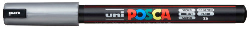 Marķieris ūdens bāzes UNI Posca PC-1MR  sudraba (26)