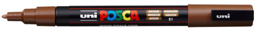 Marķieris ūdens bāzes UNI Posca PC-3M brūns (21)