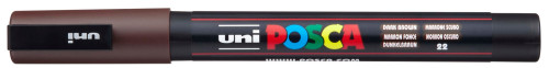 Marķieris ūdens bāzes UNI Posca PC-3M tumši brūns (22)